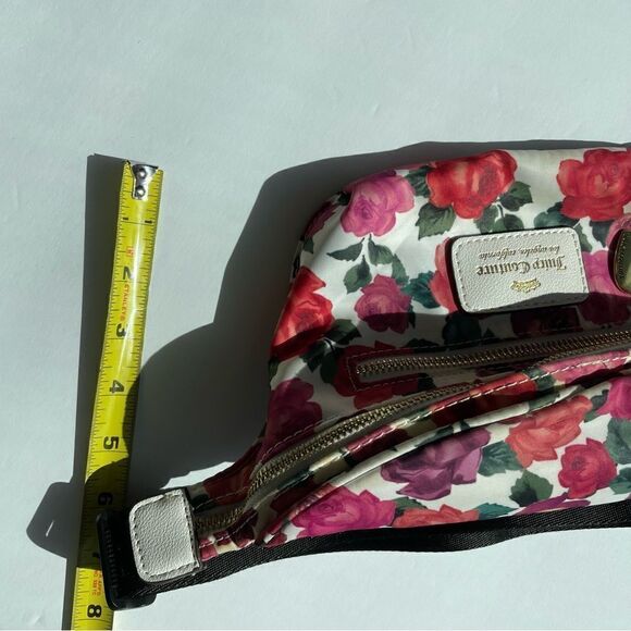 JUICY COUTURE Floral Rose Heart Fanny Pack Hip Bag Purse - Picture 9 of 9